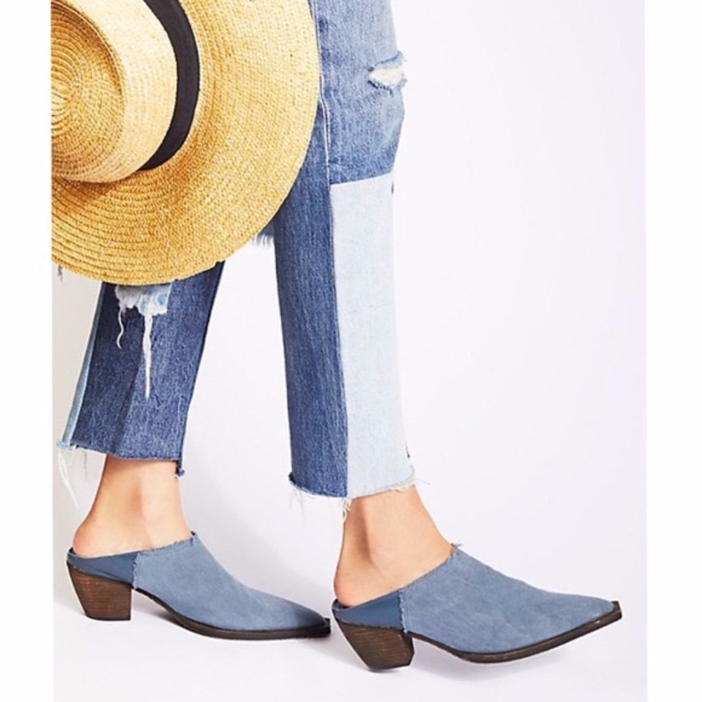 NWOT Free People Wild Things Mules   